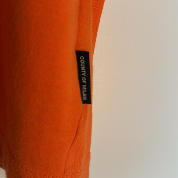 Marcelo Burlon County of Milan Orange Logo Tee - Picture 2 of 5